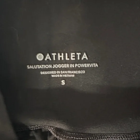 Athleta Salutation High Rise Jogger in Black Small Buttery Soft Yoga Travel - Picture 7 of 10